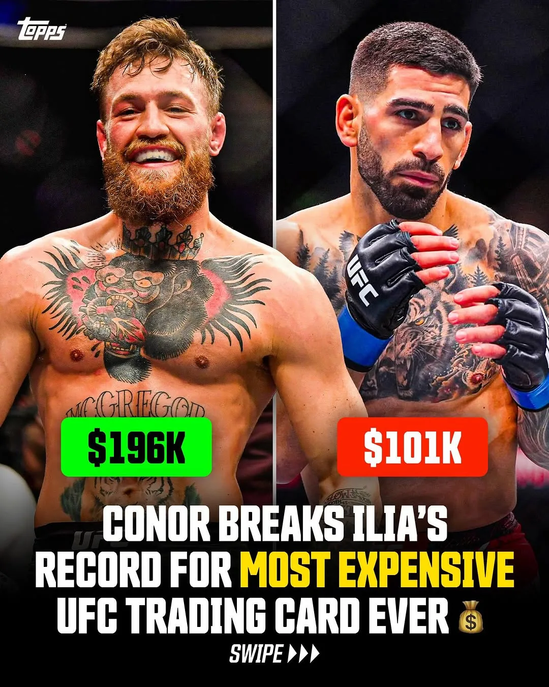 Conor McGregor 創下新紀錄,成為歷史上最貴 UFC 收藏卡持有者
